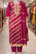 Banarsi Silk with jacquard Dupatta