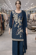 Plus Size | Designer Chinnon with  Plazzo | ReadyMade Dress |