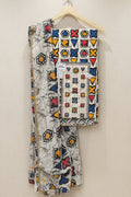 Printed Cambric Cotton with Neck Work | Unstitched |