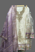 Contrast Organza with Heavy Embroidery and Zarkan Work | Unstitched |