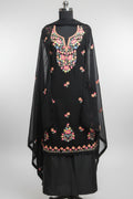 Georgette Fabric With Kashmiri Embroidery On Neck | Unstitched |