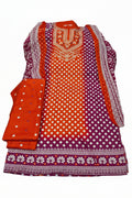 Claire Plus Printed Cotton with HP Print Dupatta | Unstitched |