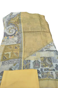 Linen Cotton Printed Suit with Linen Dupatta | Unstitched |