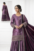 ReadyMade Dress | Chinnon with Heavy Embroidery and Divider