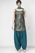 ReadyMade Dress | Self Print Heavy Hand Work with Farshi Salwar