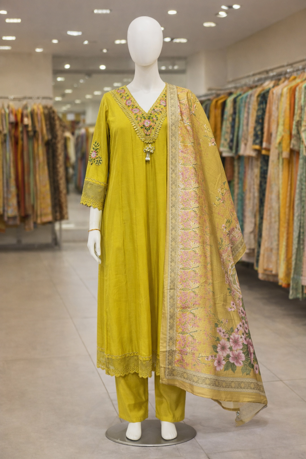 Frock Style V Neck