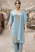 Georgette  Embroidery With Seroski