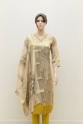 Pure Jacard Silk with Neck Work