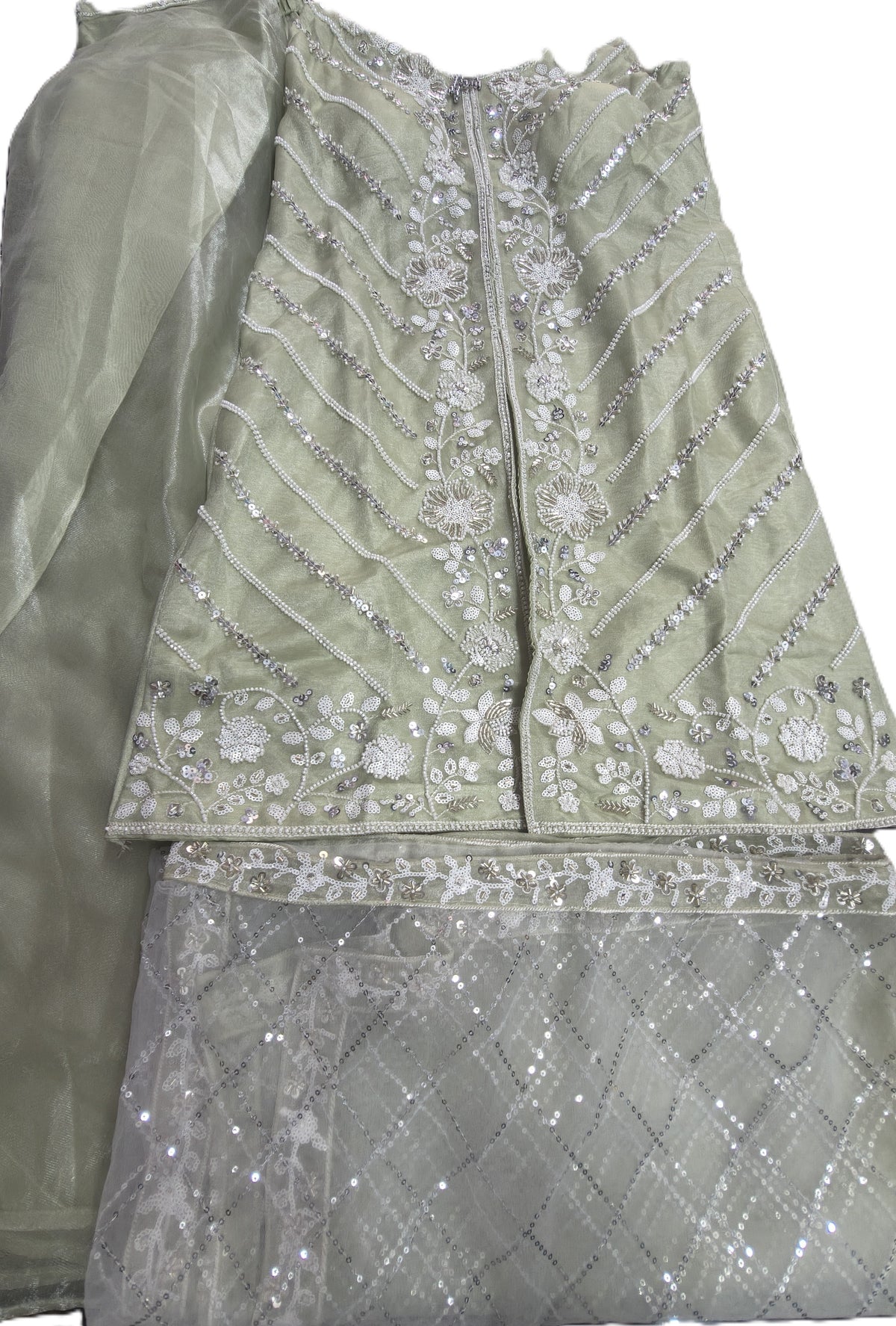 ReadyMade Dress | Jimmy Choo with Organza Dupatta