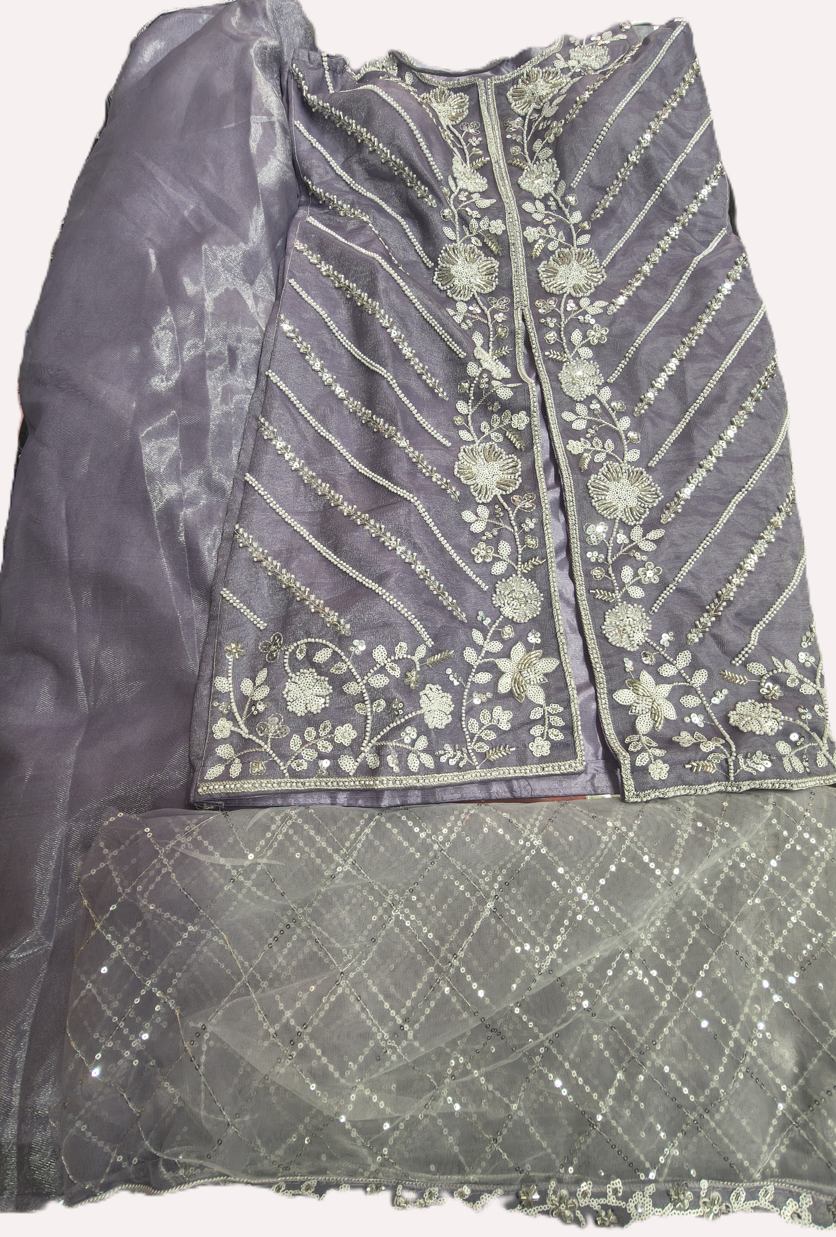 ReadyMade Dress | Jimmy Choo with Organza Dupatta