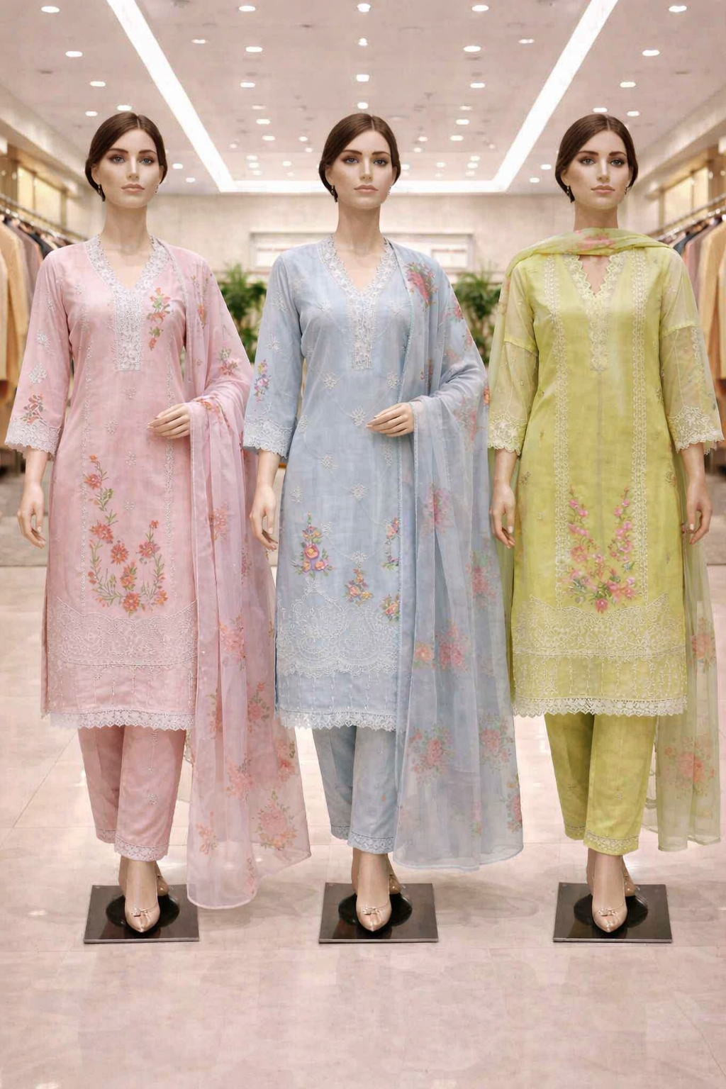 Plus Size | Pure Viscose Organza with Cotton