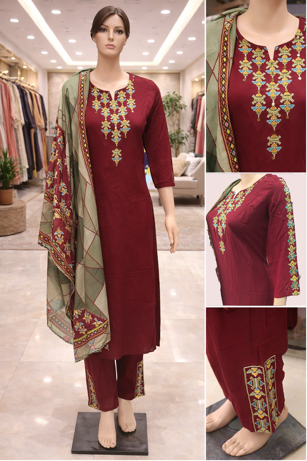 Rayon Designer Handwork