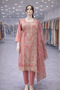 Roman Shimmer with Designer Embroidery