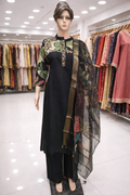 Roman Silk with Heavy Neck Work