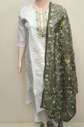 Roman Silk with Heavy Work Dupatta
