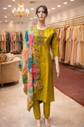 Roman Silk with Patch Work