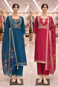 Viscose Silk with Heavy Handwork