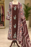 Shimmer Printed with Embroidery | Unstitched |