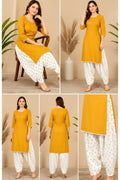 Farshi Salwar 2 Piece Rayon - Yellow