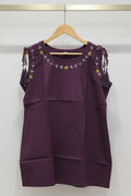Wine top with embroidery and Dori 